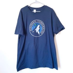 Timberwolves basket ball tee